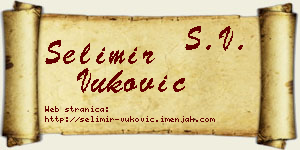 Selimir Vuković vizit kartica